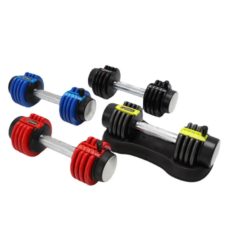 

Регулируемая гантели, домашний инвентарь для фитнеса, для мужчин и женщин, оборудование для фитнеса, 25 фунтов