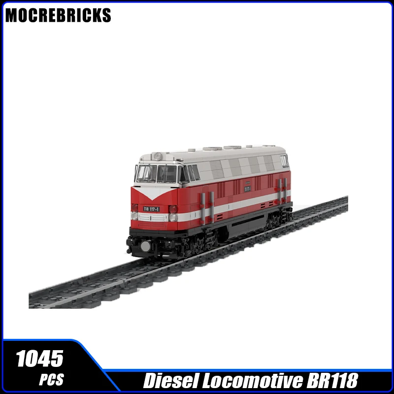 

Семейный городской поезд, Восточная немецкая железная дорога BR118, дизельный удобный строительный блок, Сборная модель, кирпичная игрушка, рождественские подарки
