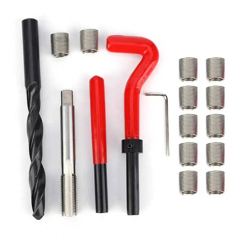 50 Inserts Filetés Helicoil M6x1.0 - Acier Inoxydable 304 - Longueur 1.5D