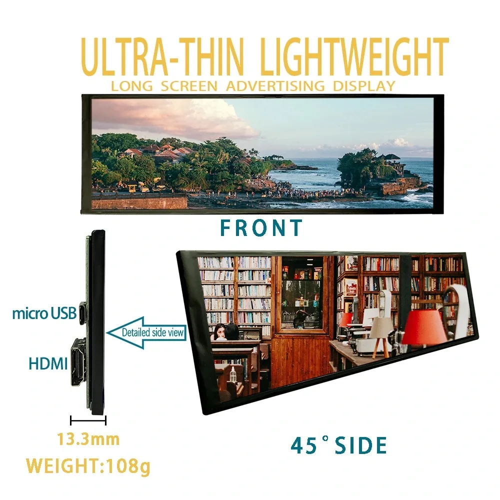 7.9 ġ IPS PC ̽  ũ, 400x1280 TFT LCD µ ͸, Ʈ ̵ Ʈġ ,   ÷