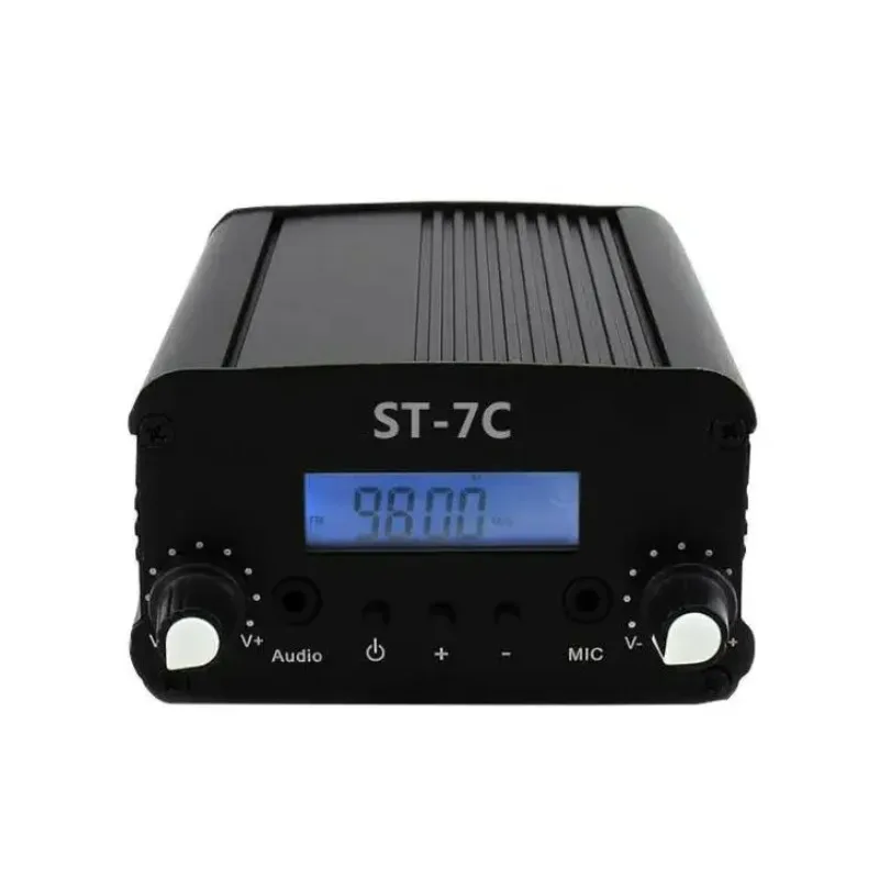 ST-7C 1W/7W 12V 3A 76-108MHZ Stereo PLL FM Transmitter Broadcast Radio ...