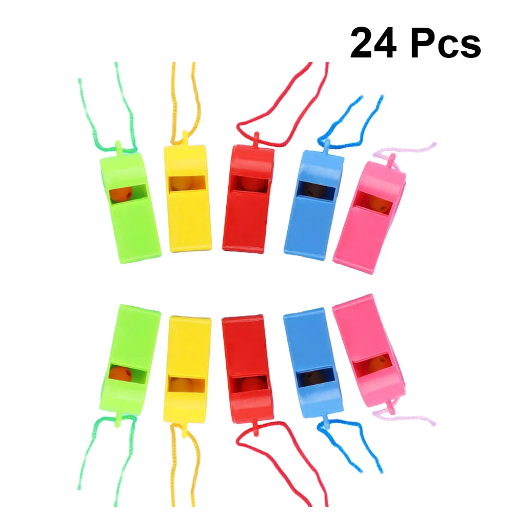 

24Pcs Whistle Training Sports Loud Toys for Christmas Birthday Party Favors Gifts Bag Fillers ( )