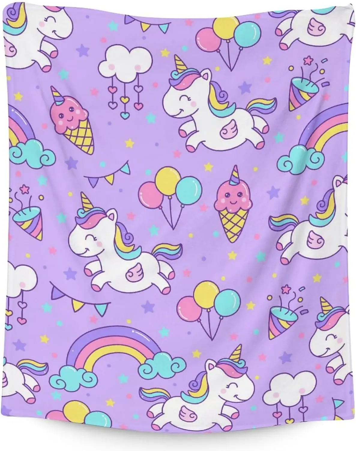 

Unicorn Blanket Gifts Cute Throw Blanket for Adults Kids Lightweight Plush Soft Cozy Warm Flannel Blankets for Bed Couch