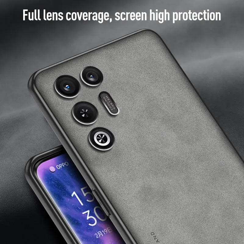 Luxurious PU Leather Sheepskin Feel Phone Case - Premium Protective Cover