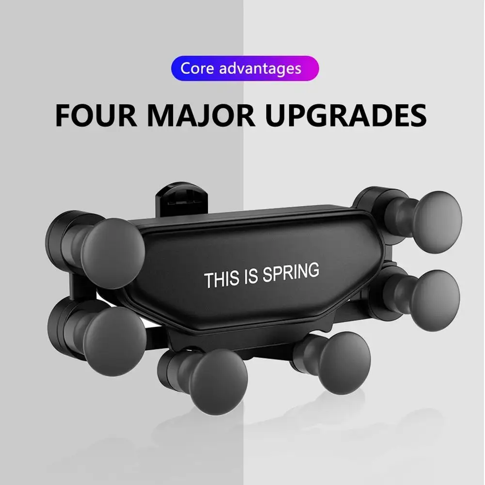 

Six-point linkage car bracket air vent gravity telescopic bracket phone navigation car non-slip phone holder car accessories