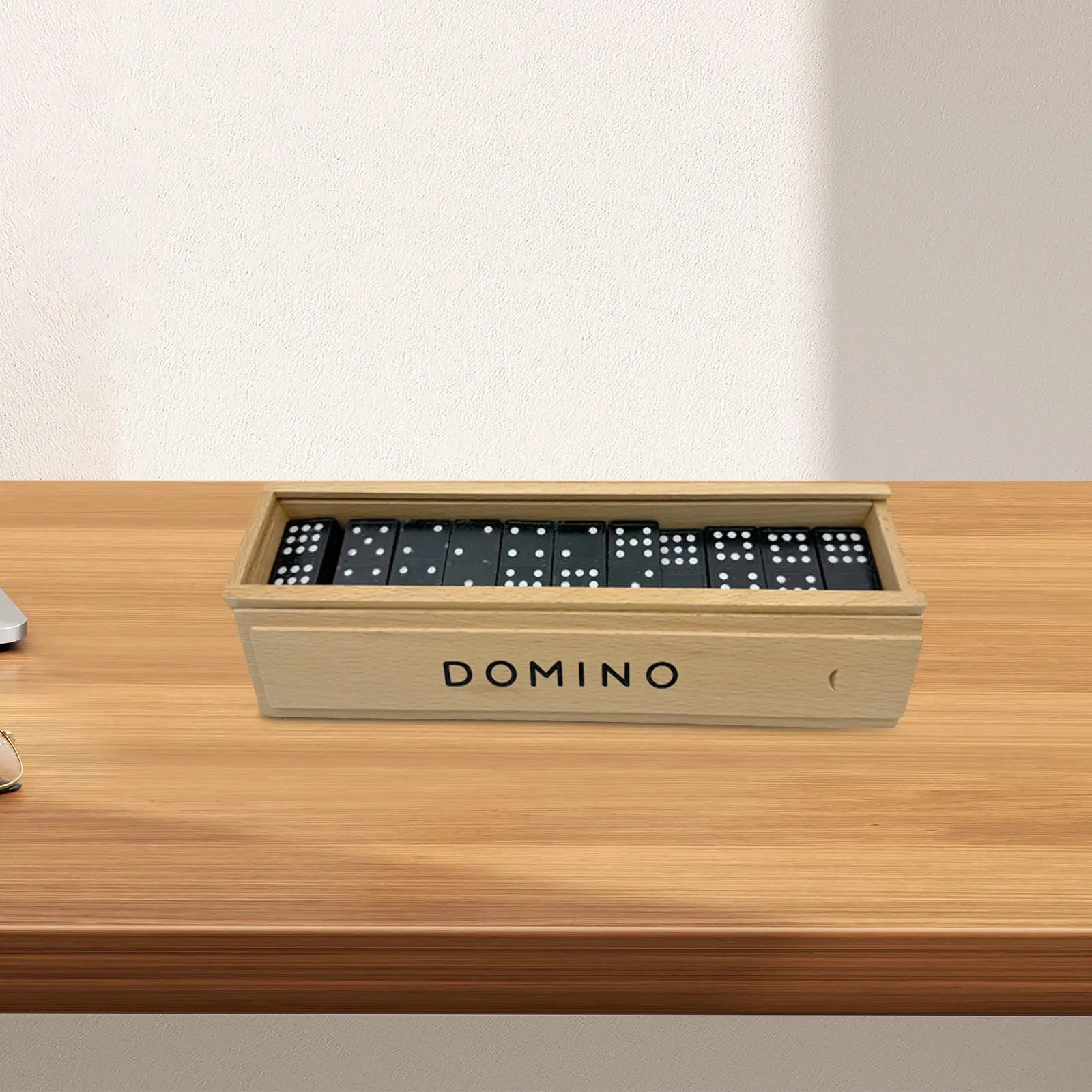 Double Nine Domino Set Fun and Engaging Table Game Family Games Classic Board Game with Wood Case for Leisure Traveling Gifts