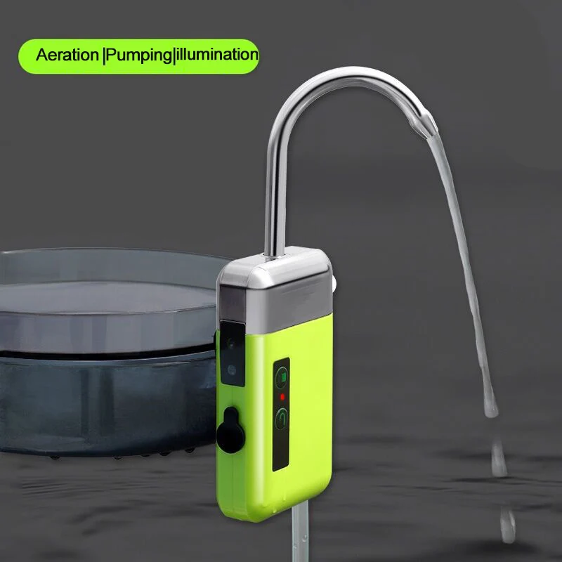 Luftpumpe Wasserpumpe Sauerstoff pumpe mit Sensor Multifunktions wiederauf lad bares Outdoor-Angel zubehör für Angel geräte – Detail 5