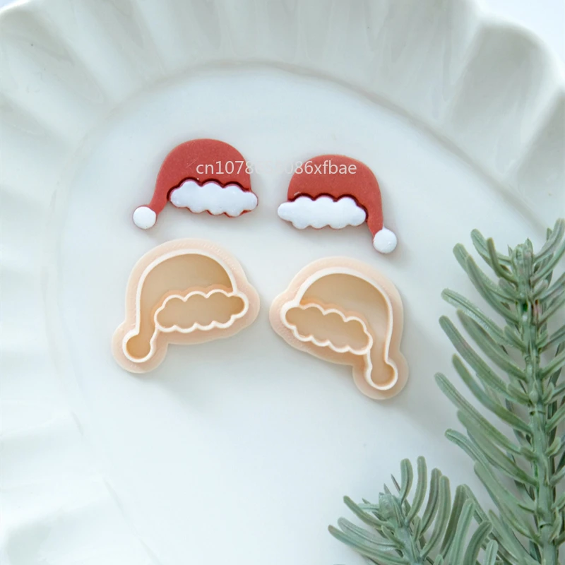 Polymer Clay Cutter Christmas Poinsettia Crutch Bows Embossing Polymer Clay Cutters DIY Earring Jewelry Pendant
