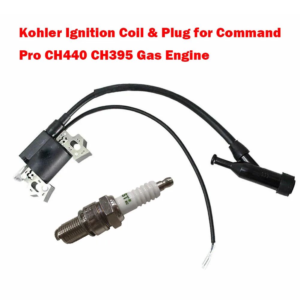 

Ignition Coil & Spark Plug Circular Quick Connect ForKohler CH440 CH395 Gas Engine 10hp To 16hp 188 190 192 Engine Series