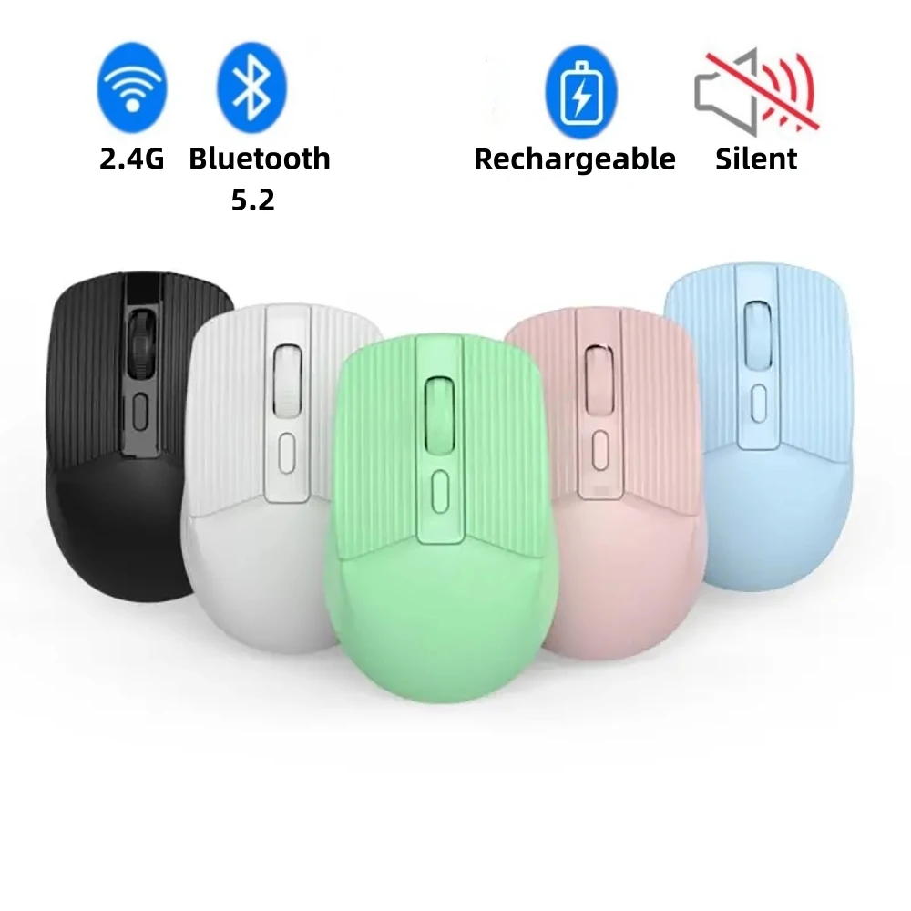 

Wireless Mouse Wireless Computer Mouse Rechargeable Bluetooth Mouse Ergonomic Mause USB 2.4G Silent Bluetooth Mice For PC Laptop