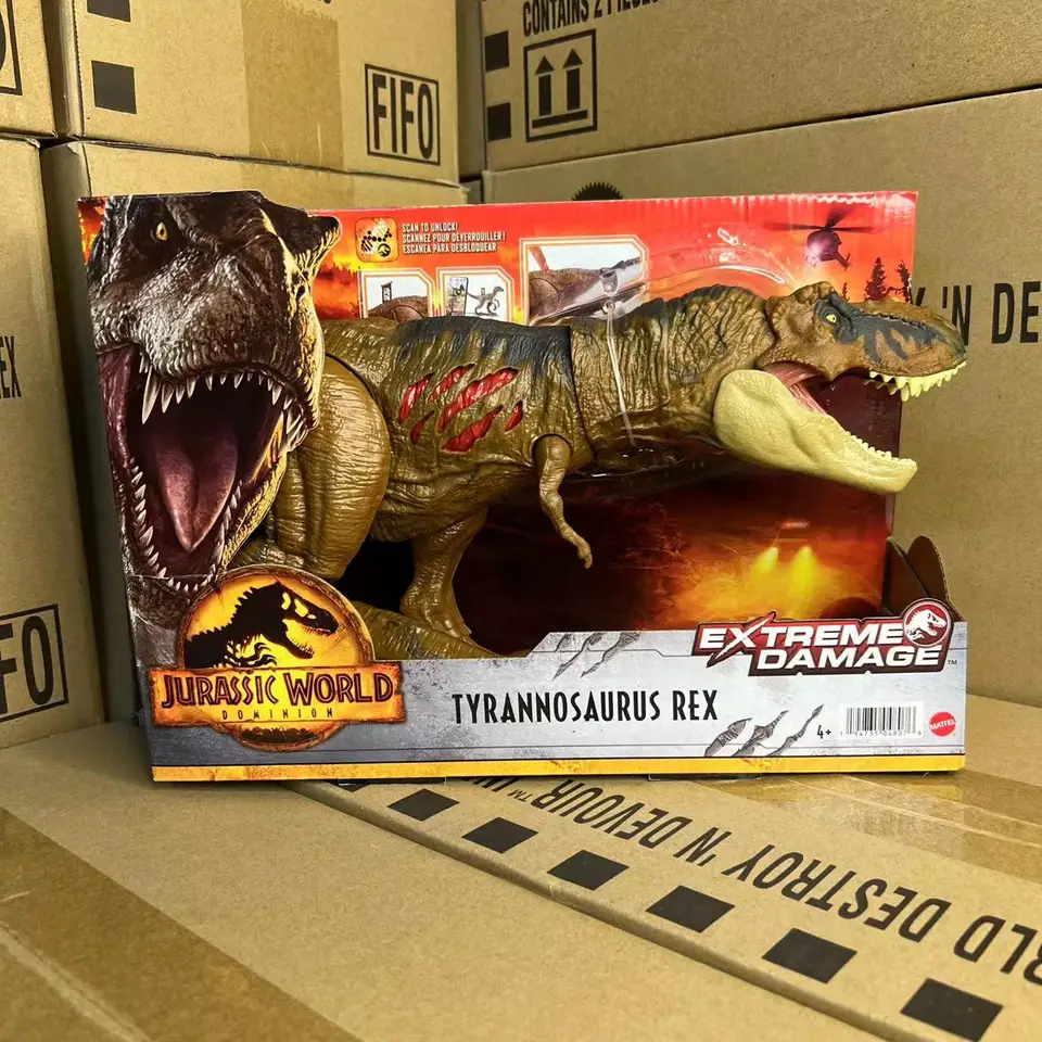 Dinossauro T-Rex Jurassic World Dominion Dano Extremo Mattel HGC19 - Mattel  - Brinquedos e Games FL Shop