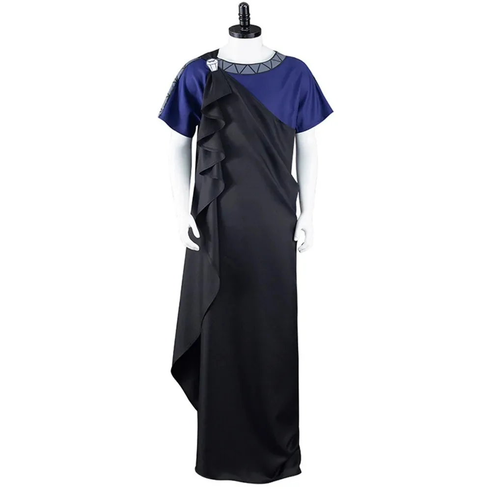 Hercules Megara Hades Costume Cosplay dessin animé film tenues hommes femmes Robe Robe perruque Halloween carnaval festa jeu de r - immagine 2