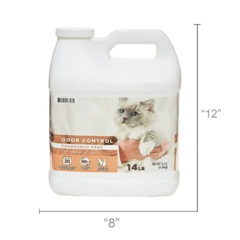 1Pcs 14 lb.Upgraded version Scoopable Tight Clumping Cat Litter, Fragrance Free Shippment, HOME. 2