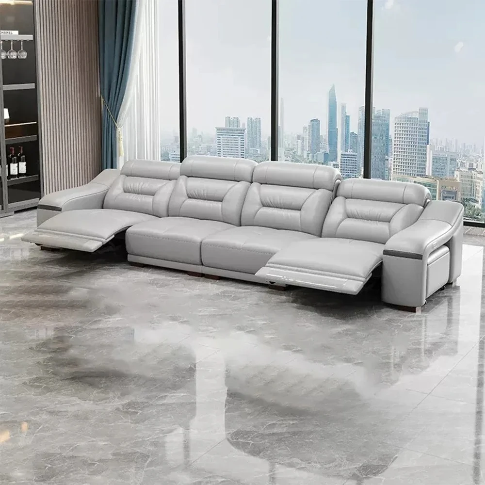 Power Reclining Leather Sofa 1