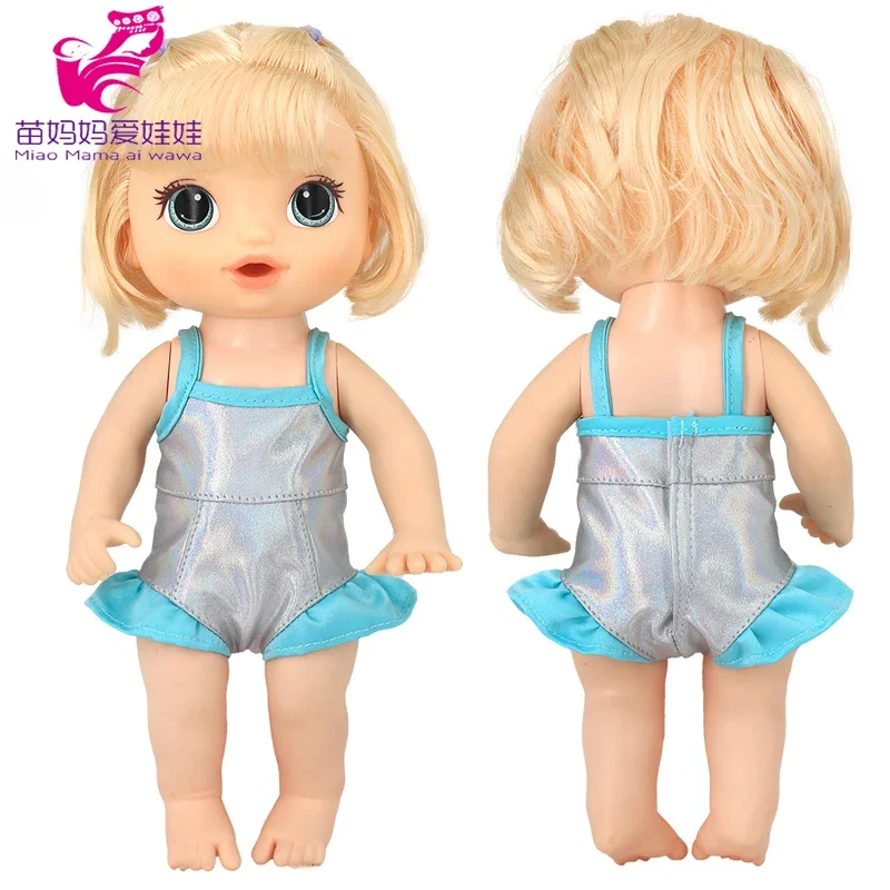 30 Cm Rubber Silicone Doll Clothes 12" Baby Doll Flower Dress Swimsuit Children Girls Christmas Gift