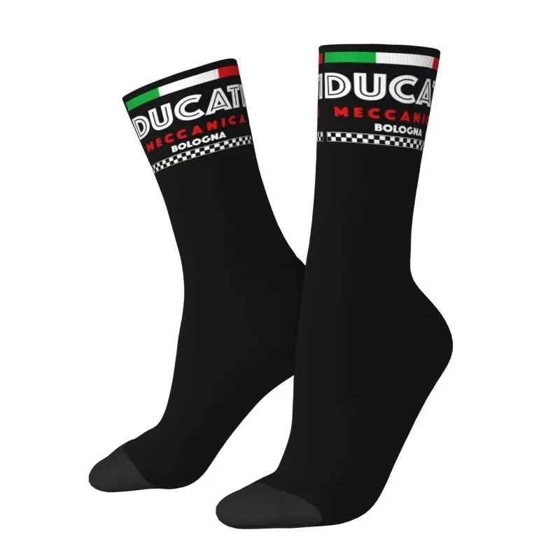 

Ducatis Motorcycle Dress Socks Mens Womens Warm Fashion Racing Motorbike Crew Socks