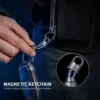 Titanium Magnetic Key Holder, Quick Release Keychain, Detachable Magnetic Keychain, Safely Lock System-360 ° Rotatable 6