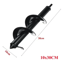 Versatile DIY Carbon Steel Garden Auger and Planting Drill Bit (10x30cm)