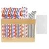 Wooden Straw Holder, Tumbler Straw Wall Mounted Organizer, Cupboard Drinking Straw Rack Storage 1