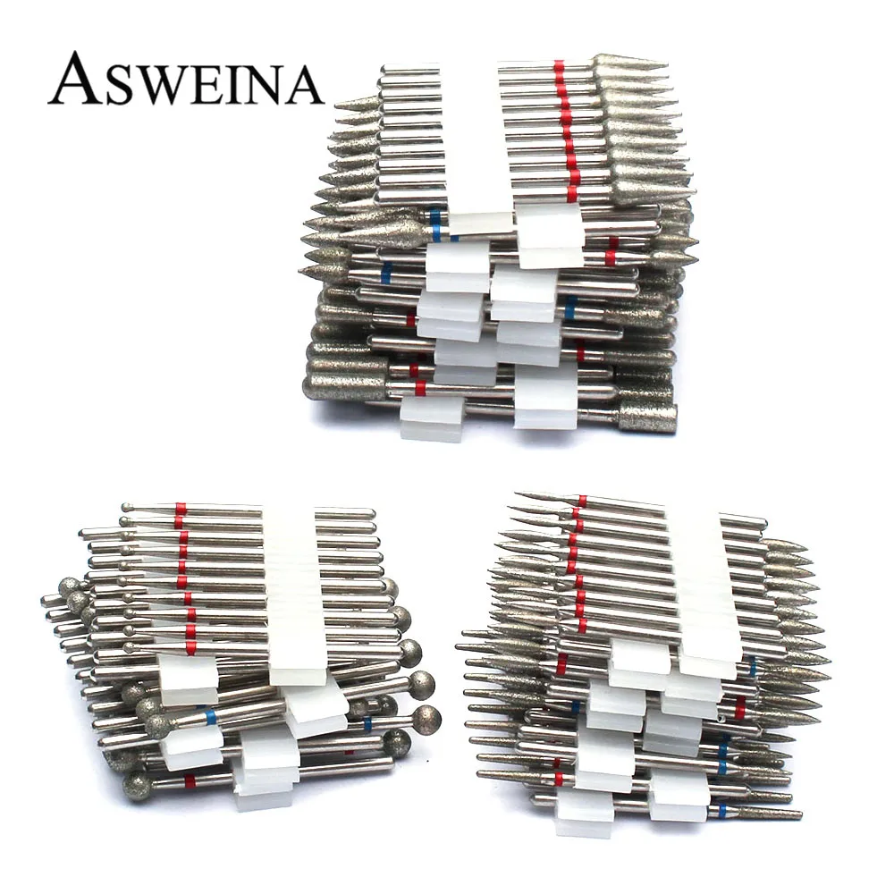 Description Picture 4 of item10pc Diamond Nail Drill Bits Set Electric Milling Cutters Kits Manicure Drills Pedicure Files Gel Polish Tools Nail Accessories