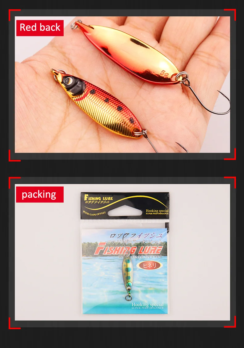 Sinkender Löffel-Angelköder, 2 g, 3,5 g, 5 g, Forellenköder, kleiner Metallköder, rollende Löffel für Pesca-Stream-Köder, Forelle, Barsch, Hecht, Lachs – Detail 10