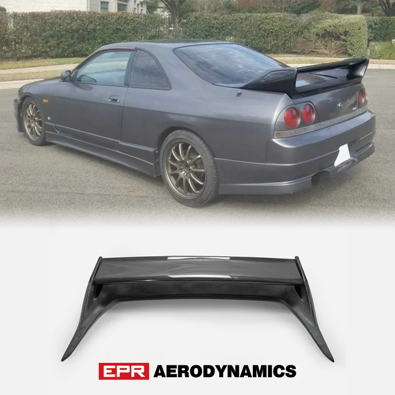 For-Nissan-R33-Skyline-GTR-OE-Style-Carbon-Glossy-Finished-FRP-Fiber ...