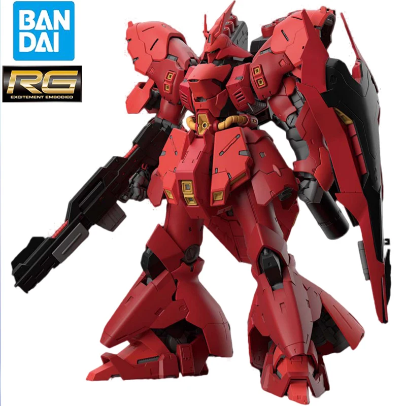 

Original Assembly Rg 1/144 Msn-04 Sazabi Neo Zeon Char Gundam Bandai Action Figure Model Toys Collectible Anime for Gift