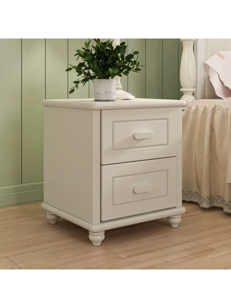 Solid wood bedside table Children's room locker Bedroom storage cabinet