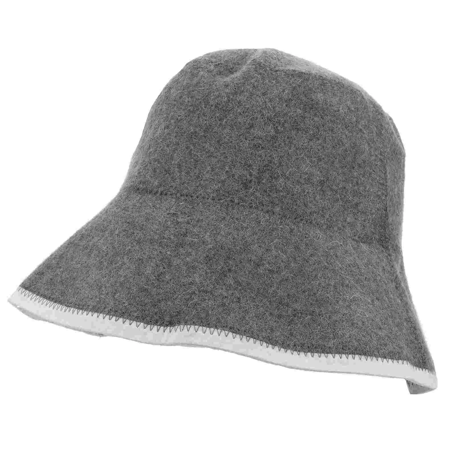 

Russian Sauna Hat for Men Russian Hats Portable Caps Shower Accessories Felt Breathable