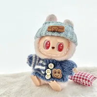 17cm Toy Doll Clothes for Labalbu Accessories Luxury Backpack New Original Clothing for Labbubu Sweater Outfit Mini Cute Bag Hat 6