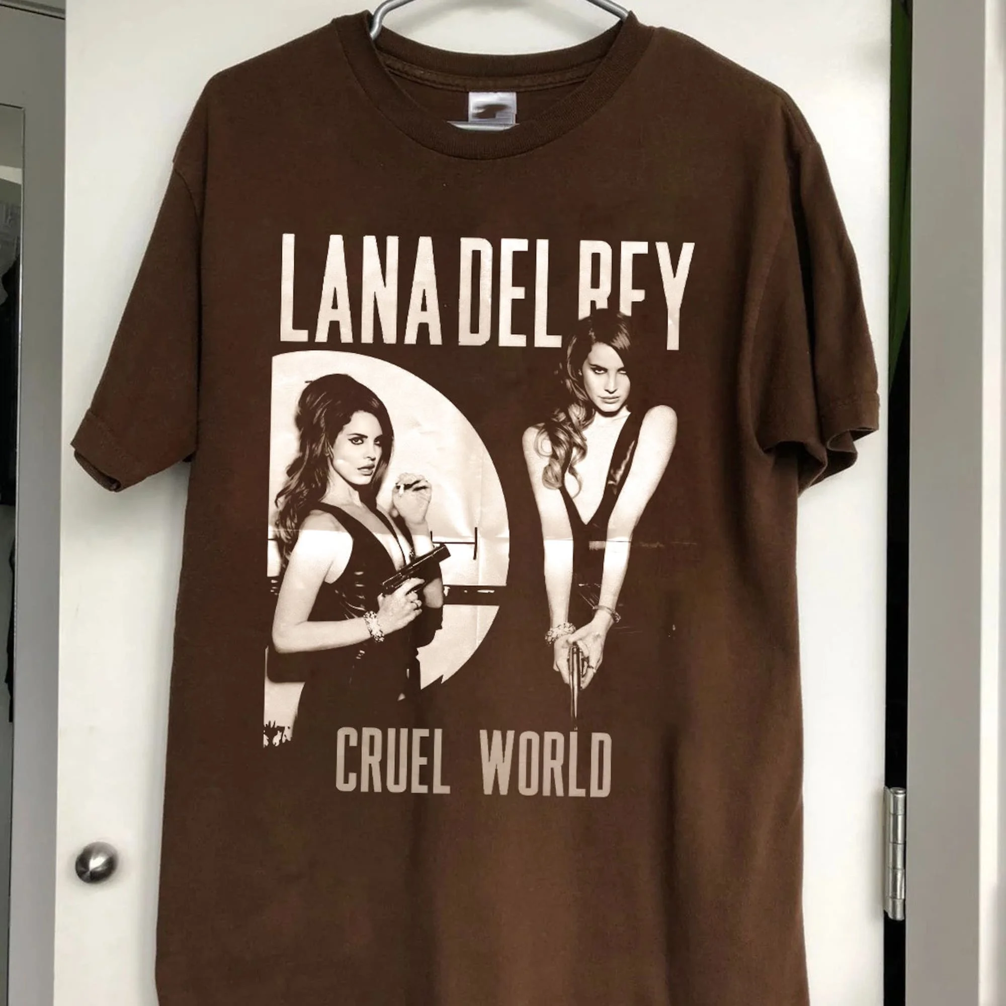 T-Shirt Lana Del Rey Cruelty World, T-Shirt Con Album Del Mondo Cruelty Lana Del Rey, Regalo Per Uomo, Maglietta Unisex Da Donna