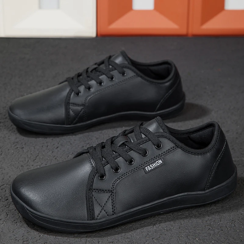 נעלי רגל חשוף גרסה רחבה מתאימות לגברים ונשים משלוח מהיר נעלי הליכה שחורות קלות משקל עם סוליות רכות