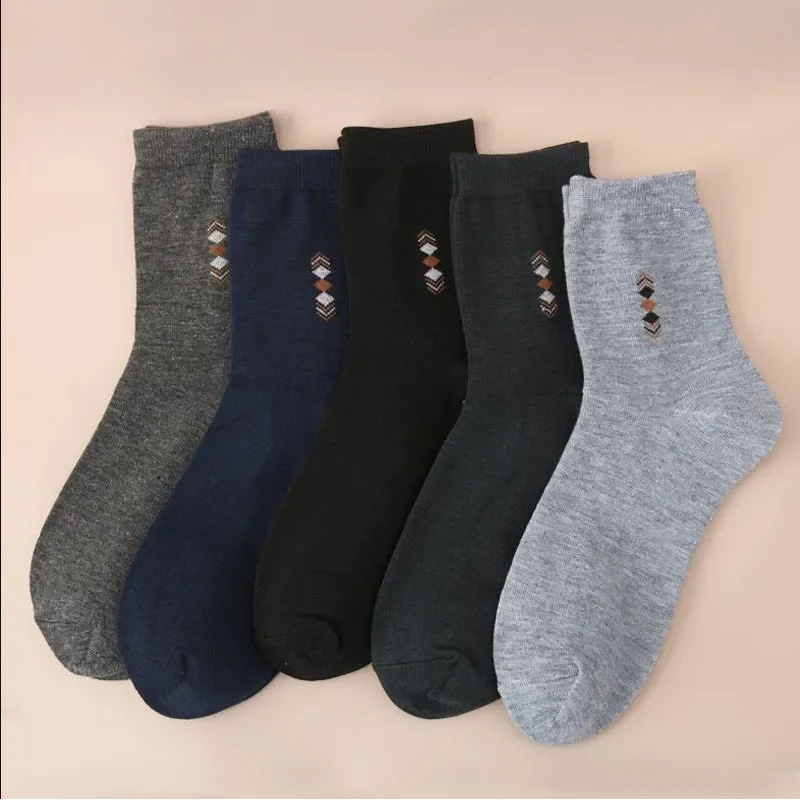 Men's Mid Tube Cotton Socks 5 Pairs EU 38-44