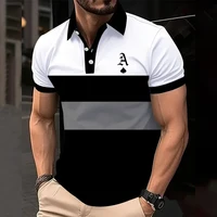 Polo rayas hombre golf talla grande