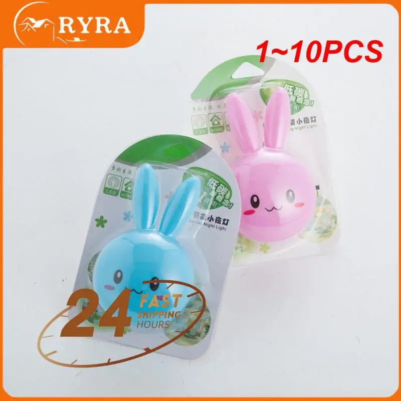 

1 ~ 10 шт., светодиодная Ночная лампа в виде кролика