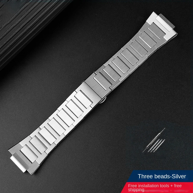Premium Stainless Steel Strap for CasiOak Series - Trendy Personalized Watch Chain