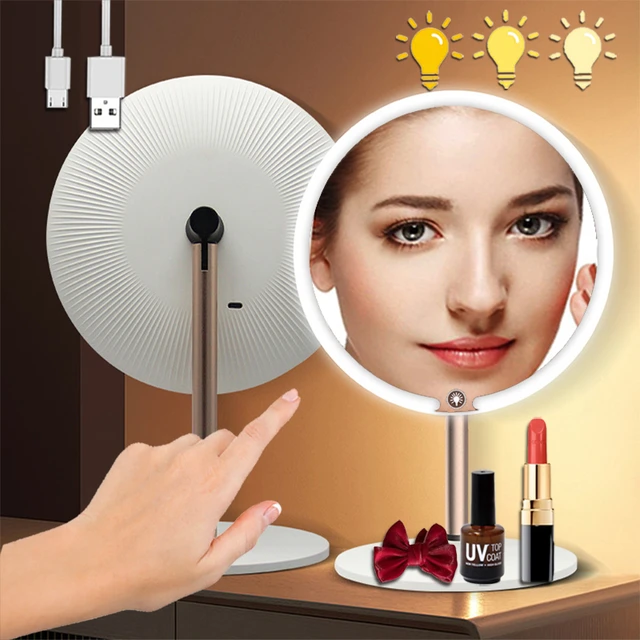 Espejo De Maquillaje Con Aumento 22 Luces LED Profesional Tocador Calidad  TOP