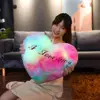 I LOVE U Light Up Pillow Heart Shape 36cm Heart Plush Pillow Soft PP Cotton Led Light Heart Pillow Cushion Ornaments 4