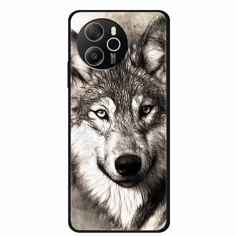 Black Silicone Soft Back Protective Case Cover