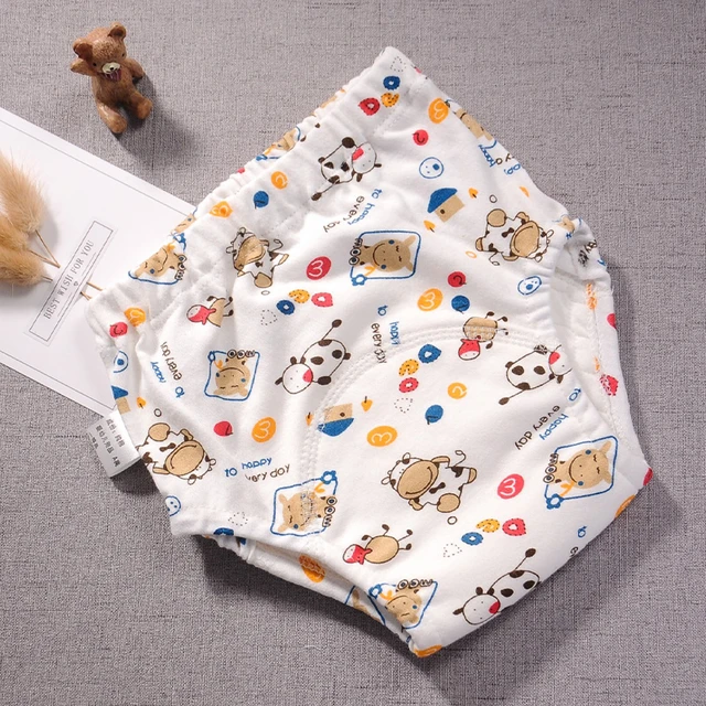 2022 New Baby Reusable Diapers 6 Layer Waterproof Reusable Cotton Diapers Breathable Training Shorts Underwear Cloth Pants Nappy - Image 3