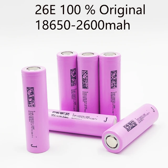 Bateria 18650 Recargable Juego De 2 Con Cargador Dual De Litio 2600mAh