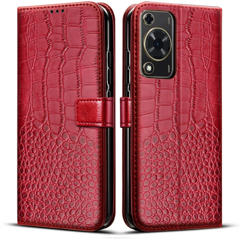 Luxury Magnetic Flip Leather Wallet Case with Book Cover Design