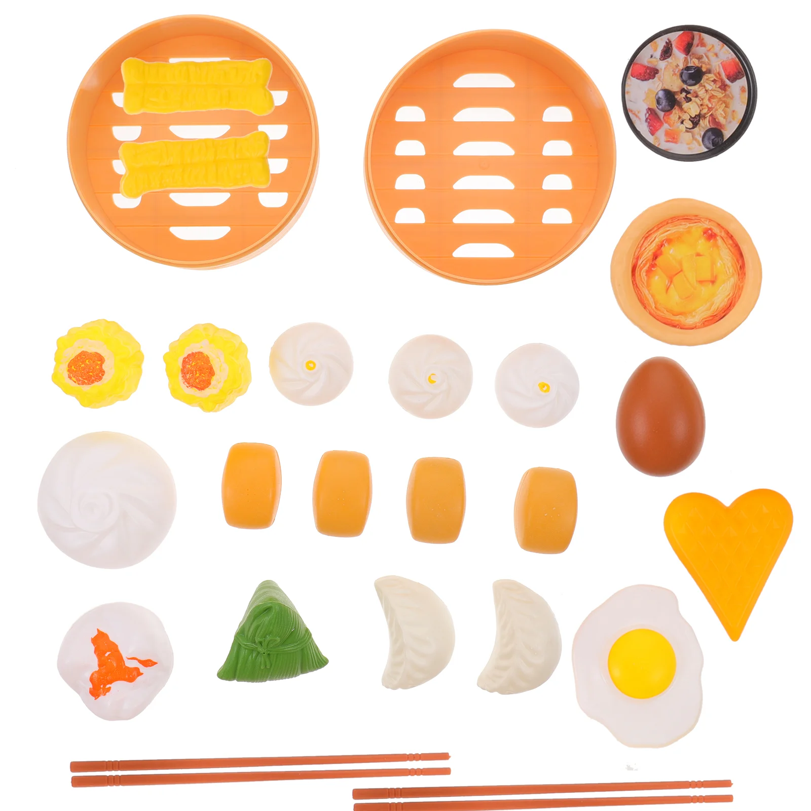 58 Pcs Kitchen Toys Chinese Breakfast Cooking Dim Sum Pretend Role Play Gift Dropshipping Child