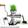 Manual Use 304 Stainless Steel Wheatgrass Juicer Slow Speed Vegetable Orange Extractor Squeezer With Suction Cup 2