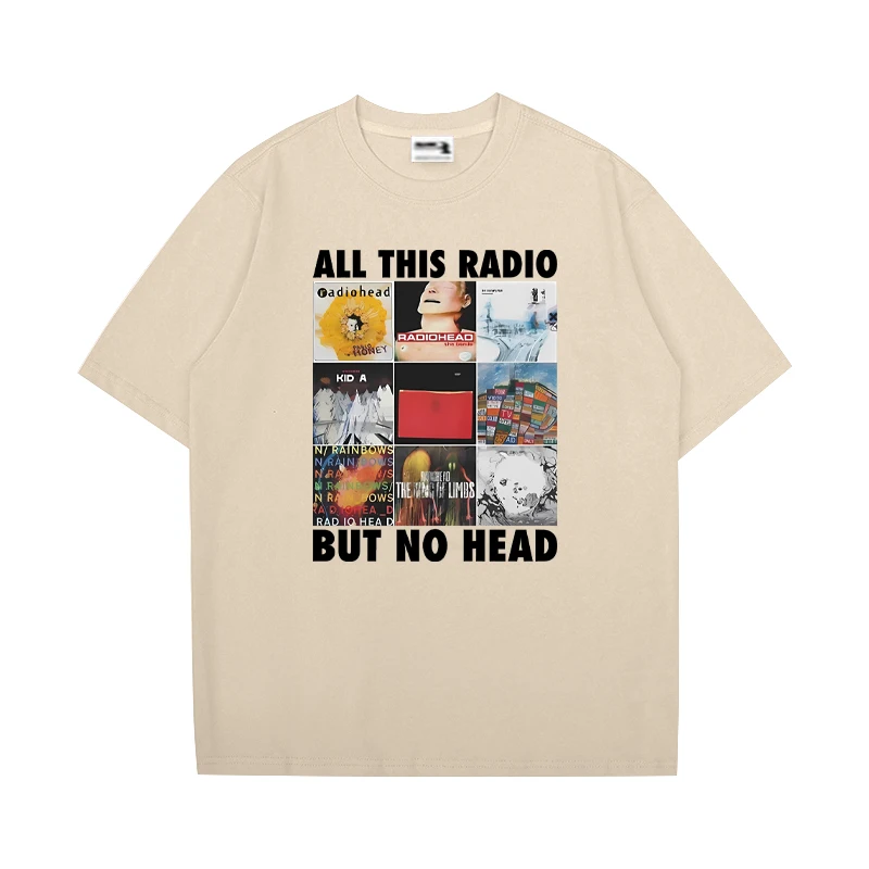 All This Radio But No Head printed T Shirt Radiohead Rock
