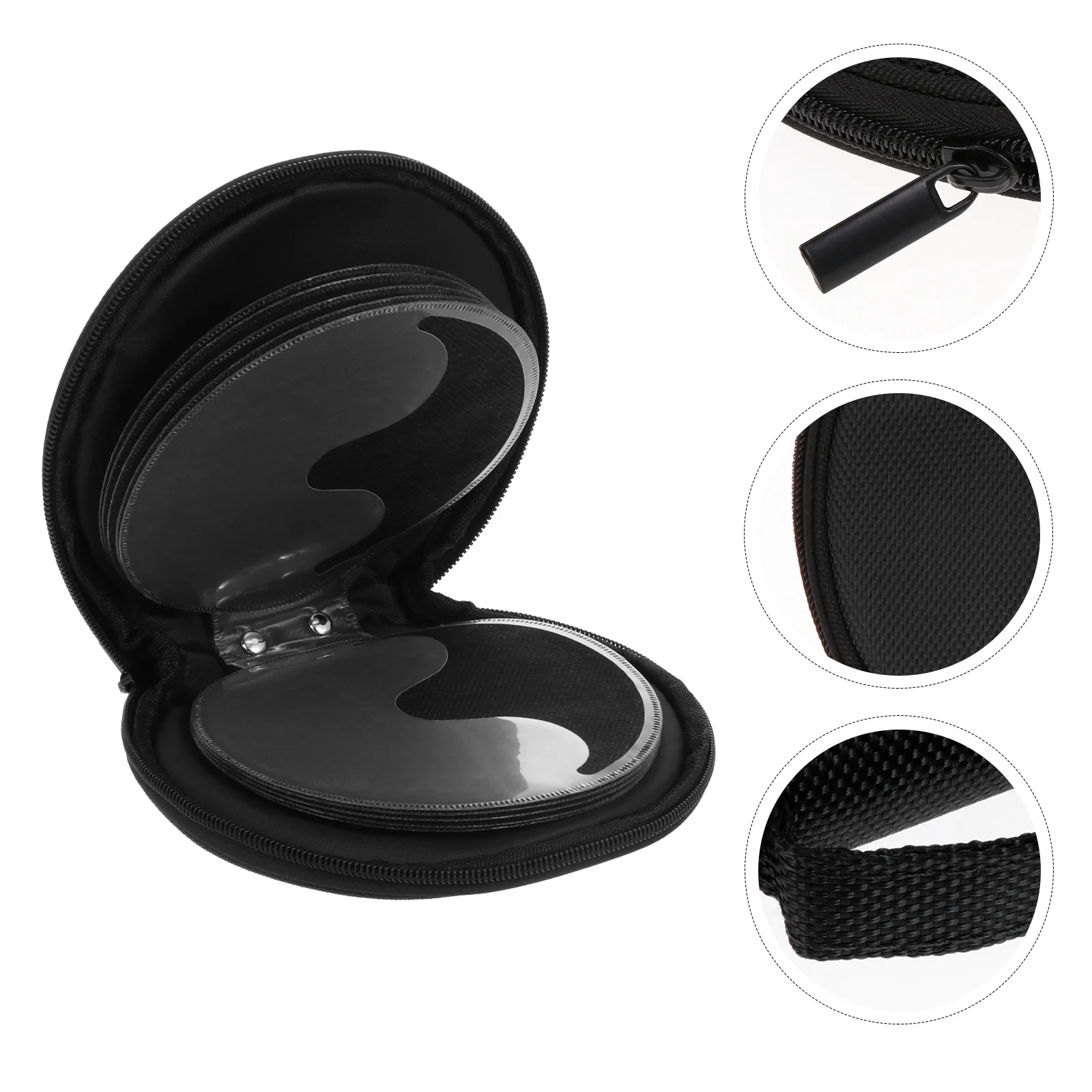 

20 Capacity CD Bag DVD Storage Pouch Wallet Holder Case Zip Protector Disc Organizer Bags Travel Car CDs