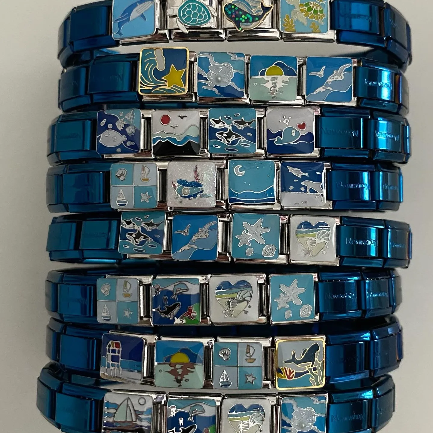 INS Hot Sale Can Be Freely Paired with Charms for Bangle Neckalce and Anklet Stainless Steel Waterproof Custom Italian Bracelets