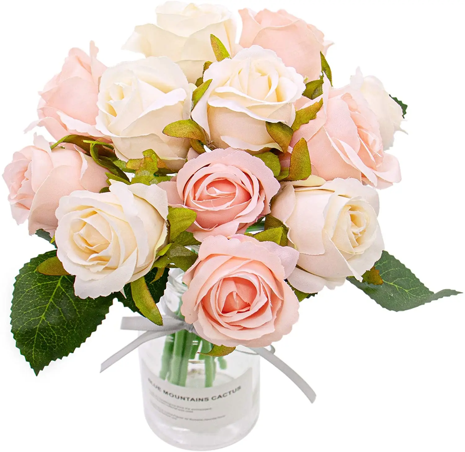 

12 Heads Artificial Roses Flowers Bridal Wedding Bouquet Home Hotel Office Party Garden Craft Art Decor