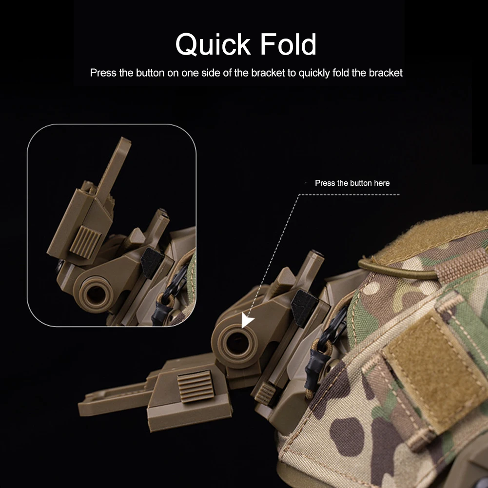 NVG Mount Bracket Holder L4 G24 L4G24 For PVS15 PVS18 GPNVG18 Goggle Night Vision Stent Skip Fast OPS Helmet Parts