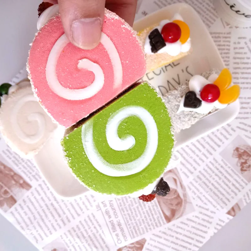 Food model simulation cake fake fruit bread Swiss roll shop window home refrigerator dec food photography props autumn decoration